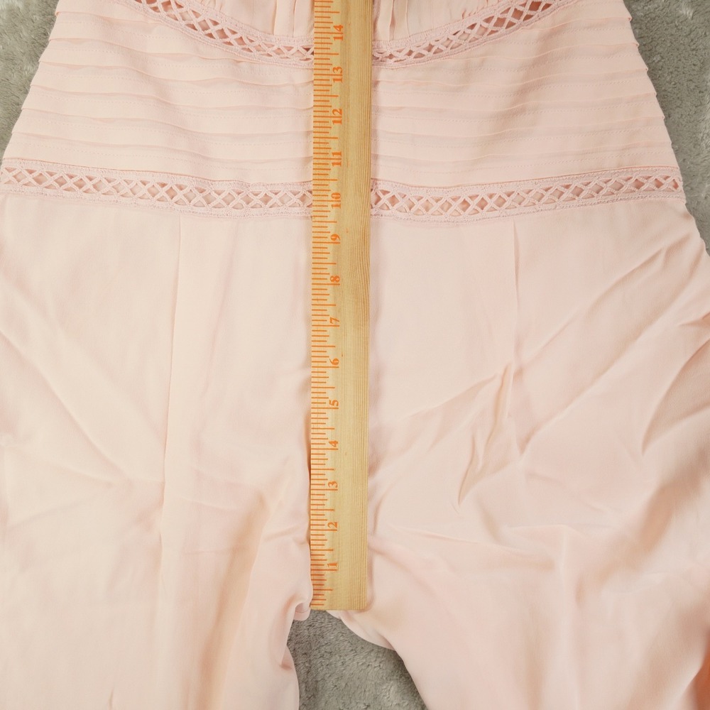 REISS Regular Wide Leg Resort Jumpsuit in Blush Pink Women's 4 Chic City - Picture 8 of 14